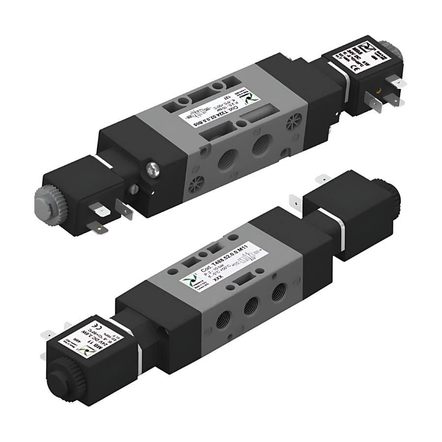 Pneumatikus mágnesszelepek 3/2, 5/2 és 5/3
