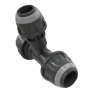 Antikondenzációs leágazó T idom, 40-25-40 mm, szürke